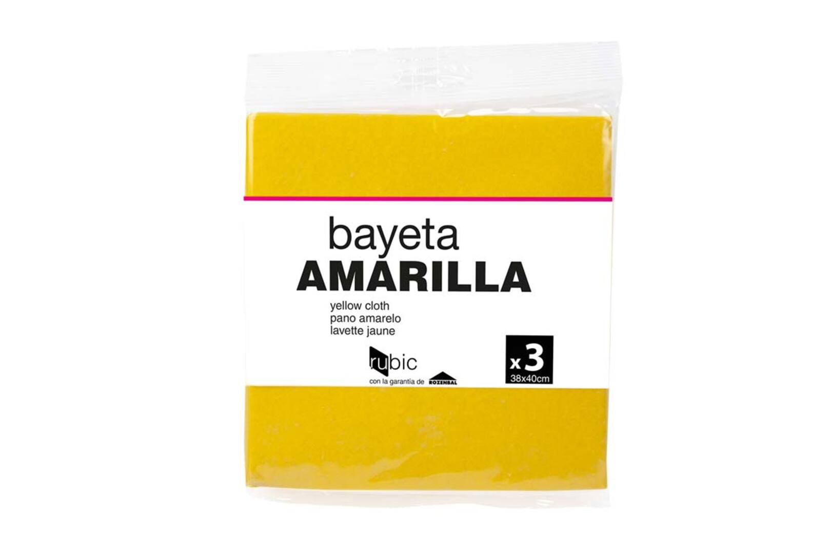 Bayeta amarilla suave - Pack 3 unidades